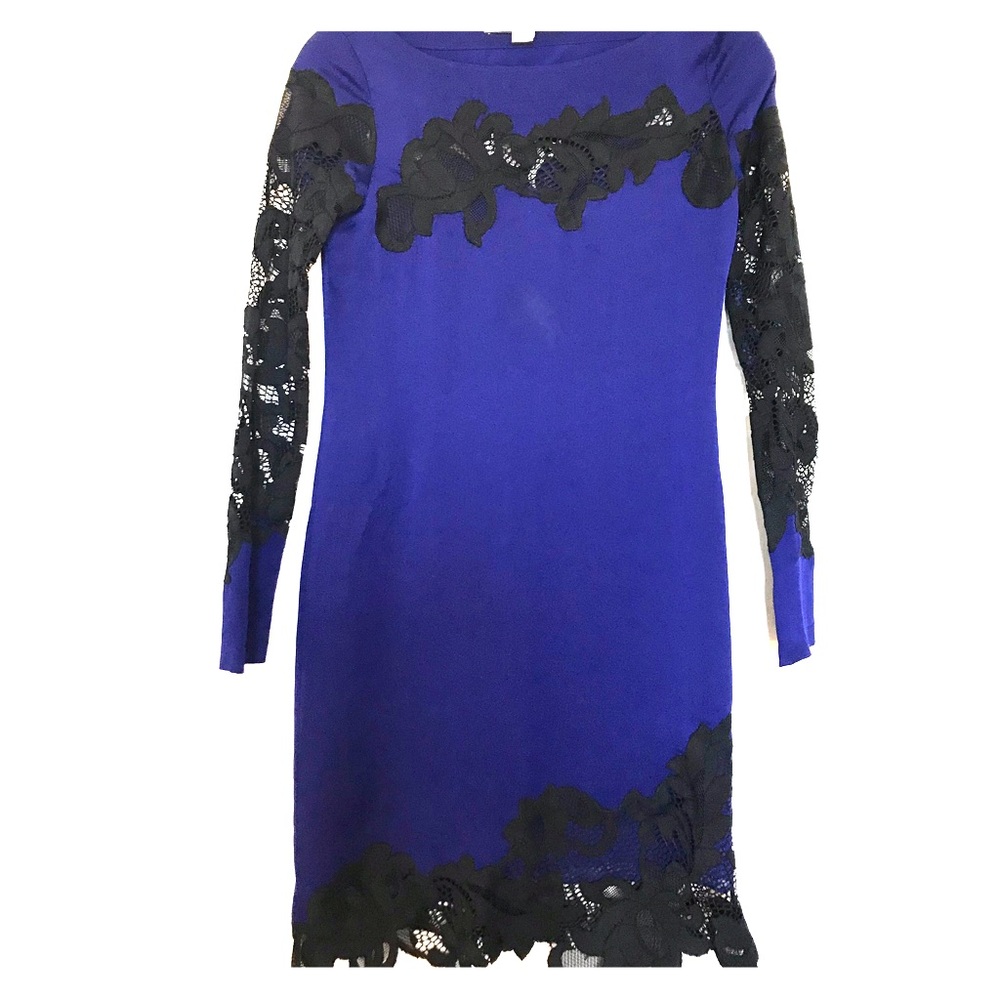 Diane Von Furstenberg Lace Accent Dress